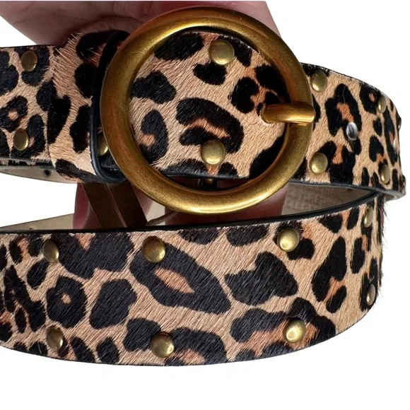 NWOT: Urban Outfitters Leopard Print Belt - Black and Tan - Picture 10 of 15